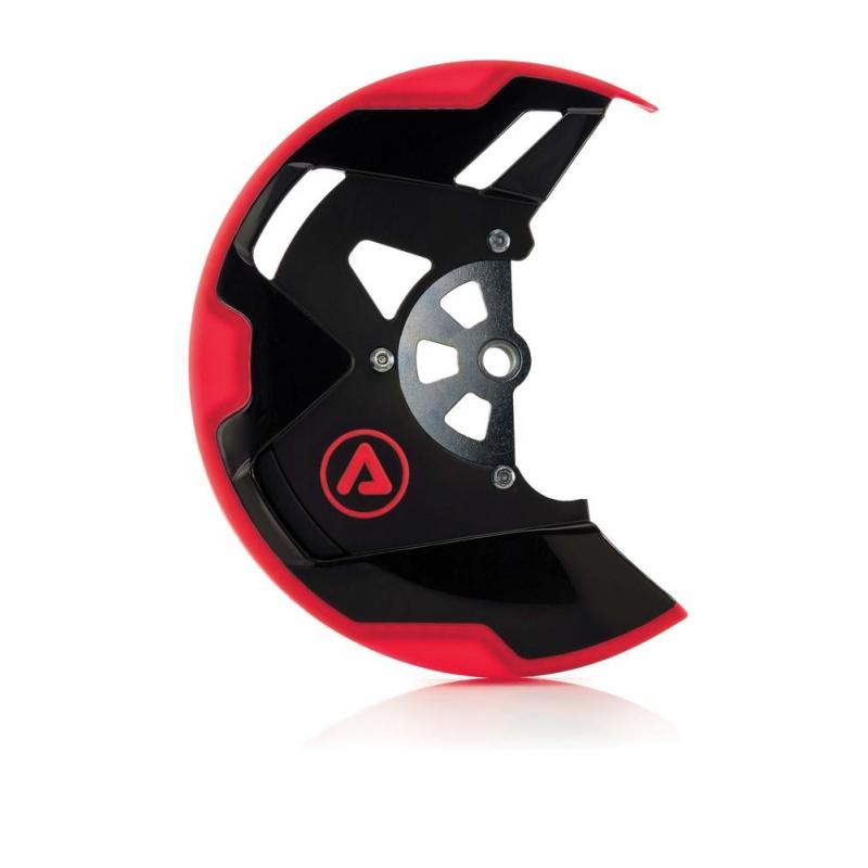 Protège disque de frein avant Acerbis Spider Evo Honda XR250 noir/rou