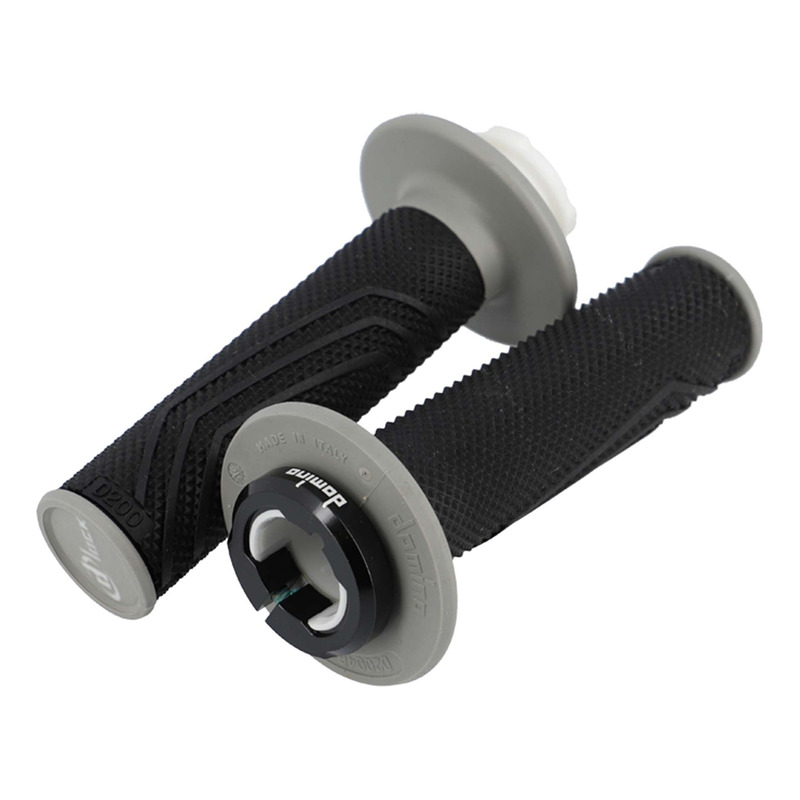 Revêtements de poignées Domino - D-Lock - D200 - 116mm - Noir / Gris