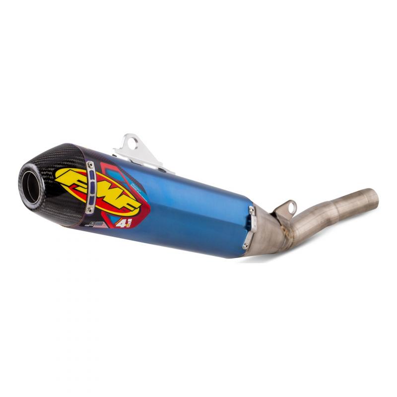 Silencieux FMF Factory 4.1 titane bleu/carbone Suzuki RM-Z 250 2019