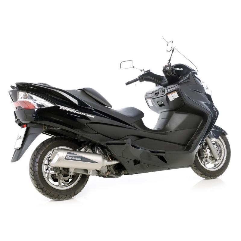 Silencieux Leovince Granturismo inox pour Suzuki AN 400 Burgman 07-13