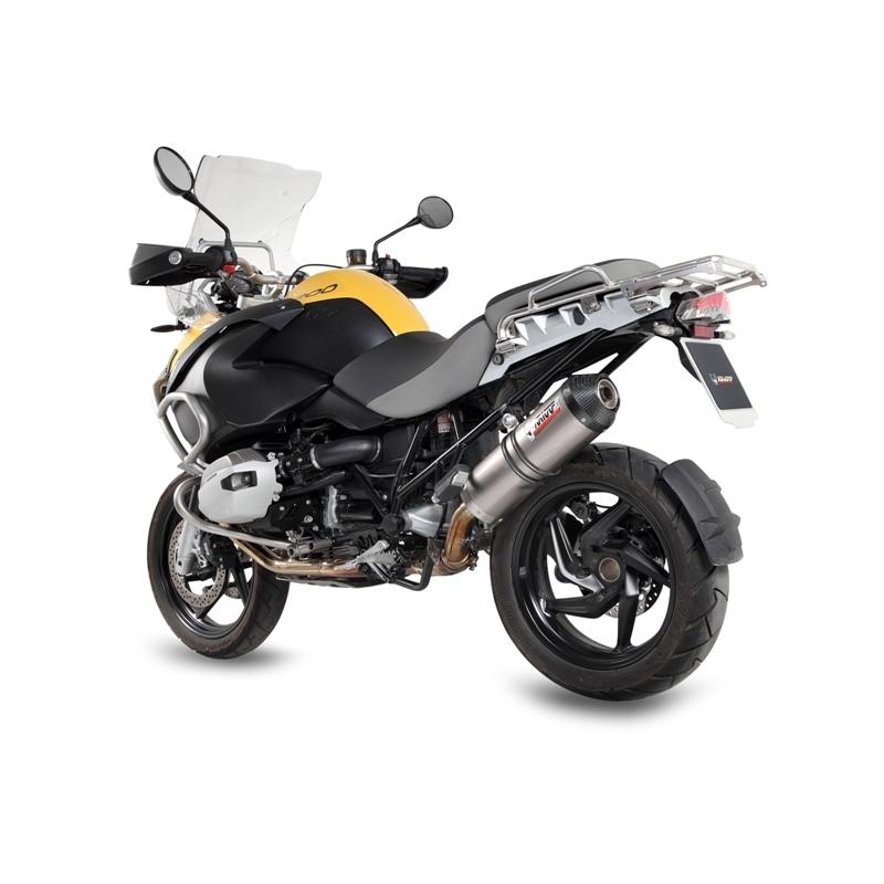 Silencieux MIVV Oval titane / casquette carbone BMW R1200GS 10-12
