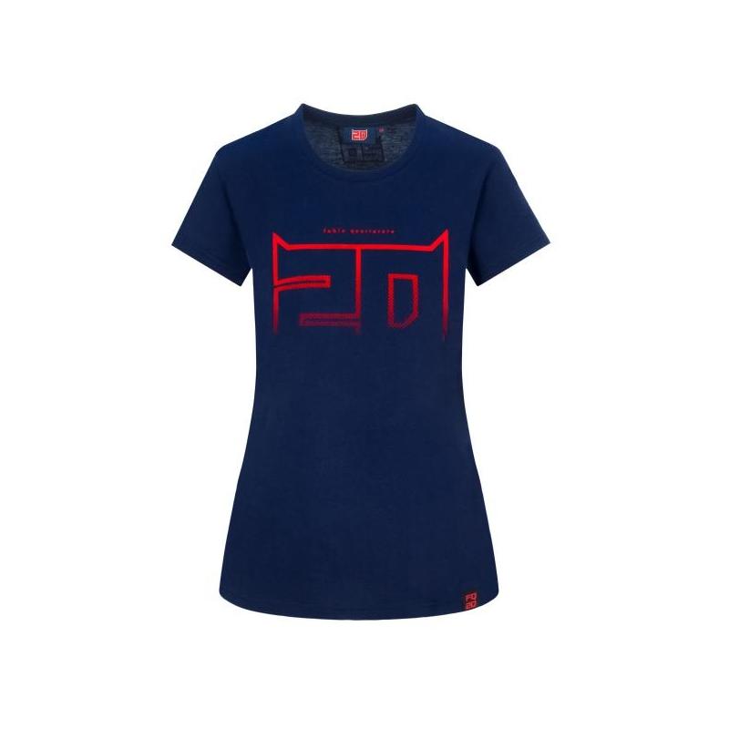 Tee-shirt femme Fabio Quartararo Flock 20 bleu- XS