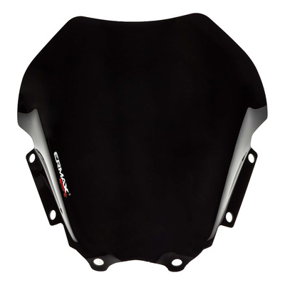 Pare-brise Ermax Sport 40 cm Piaggio MP3 400 07-12 noir foncé opaque