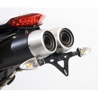 Support de plaque d’immatriculation R&G Racing noir Ducati Hypermotard 796 11-13