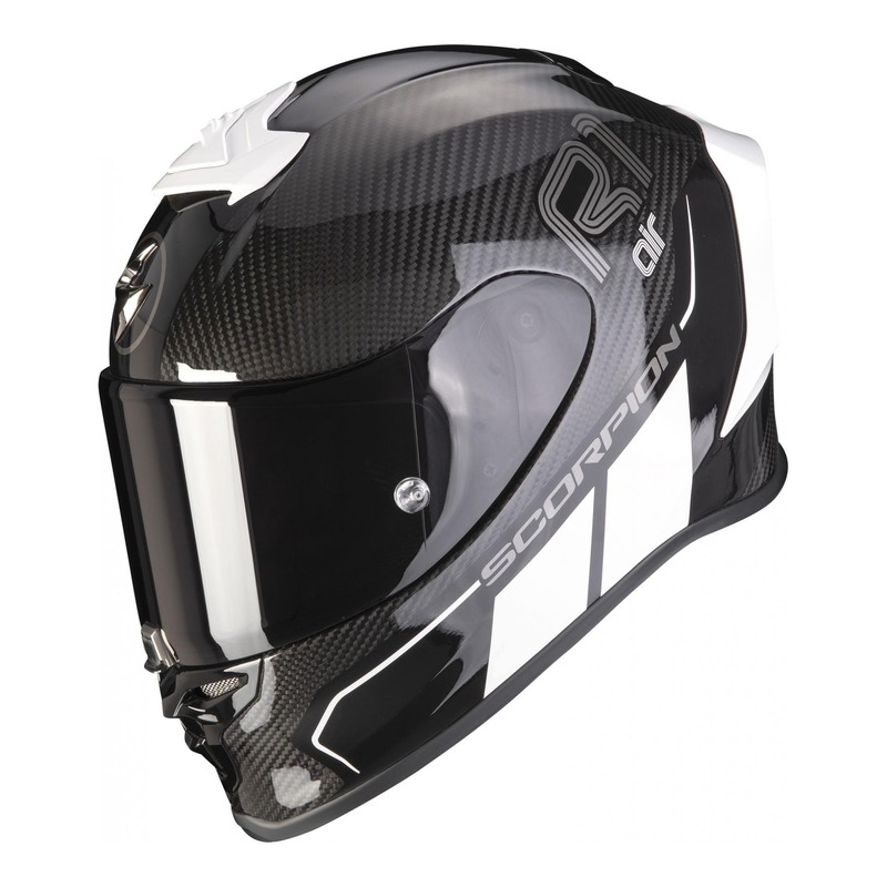 Casque intégral Scorpion EXO-R1 Carbon Corpus II noir/blanc- M