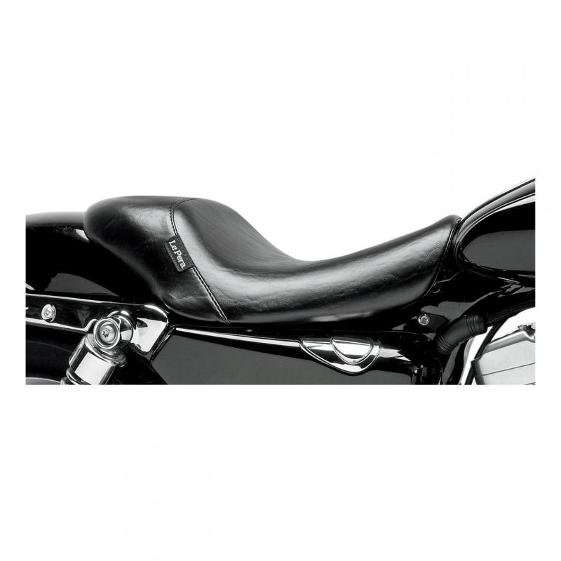 Selle solo Le Pera Bones lisse Harley Davidson Sportster 07-09 compatible réservoir 17L