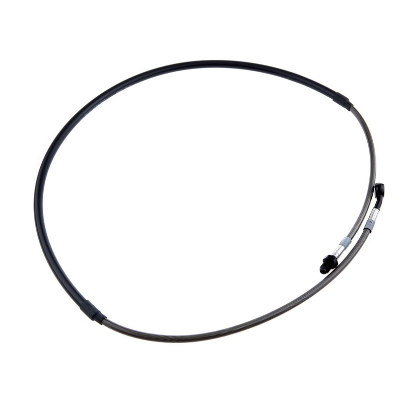 Durite de frein avant aviation carbone raccords noirs Honda MTX 125 RG