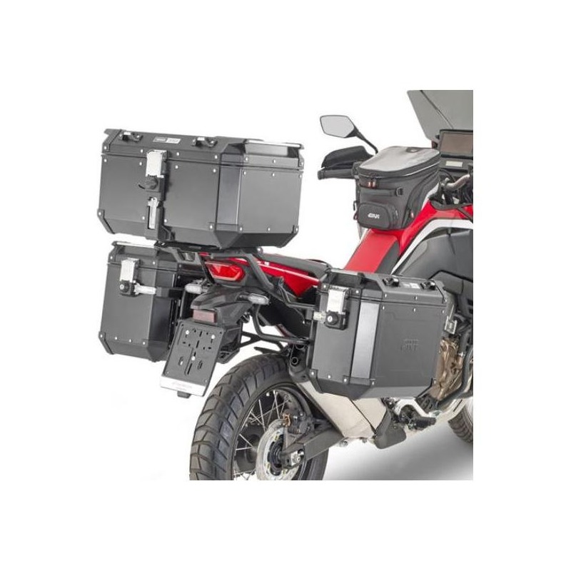 Supports de valises latérales Givi ONE-FIT (PLO) pour système Monokey Cam-Side Honda 1100 Africa