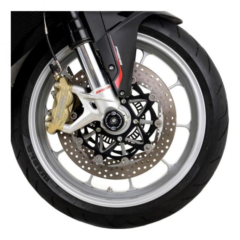 Tampons de protection de fourche R&G Racing noirs MV Agusta Brutale 10