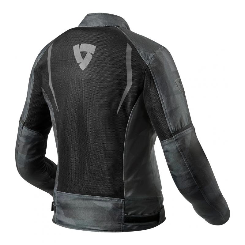 Blouson textile femme Rev'it Torque camouflage noir/gris- 34