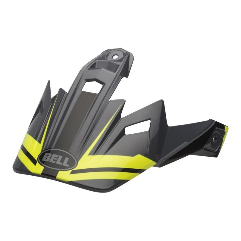 Casquette de casque cross Bell MX-9 Adventure Barricade jaune fluo mat