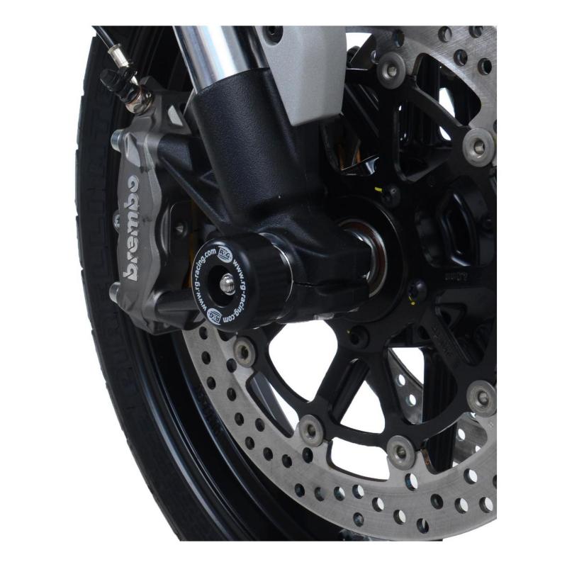 Tampons de protection de fourche R&G Racing noir Ducati Scrambler 1100 18-20