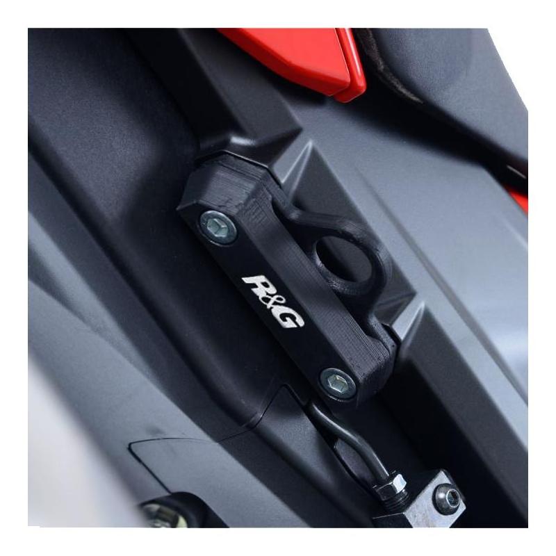 Caches orifices de repose-pieds passager R&G Racing noirs Honda CBR 1000 RR 17-18