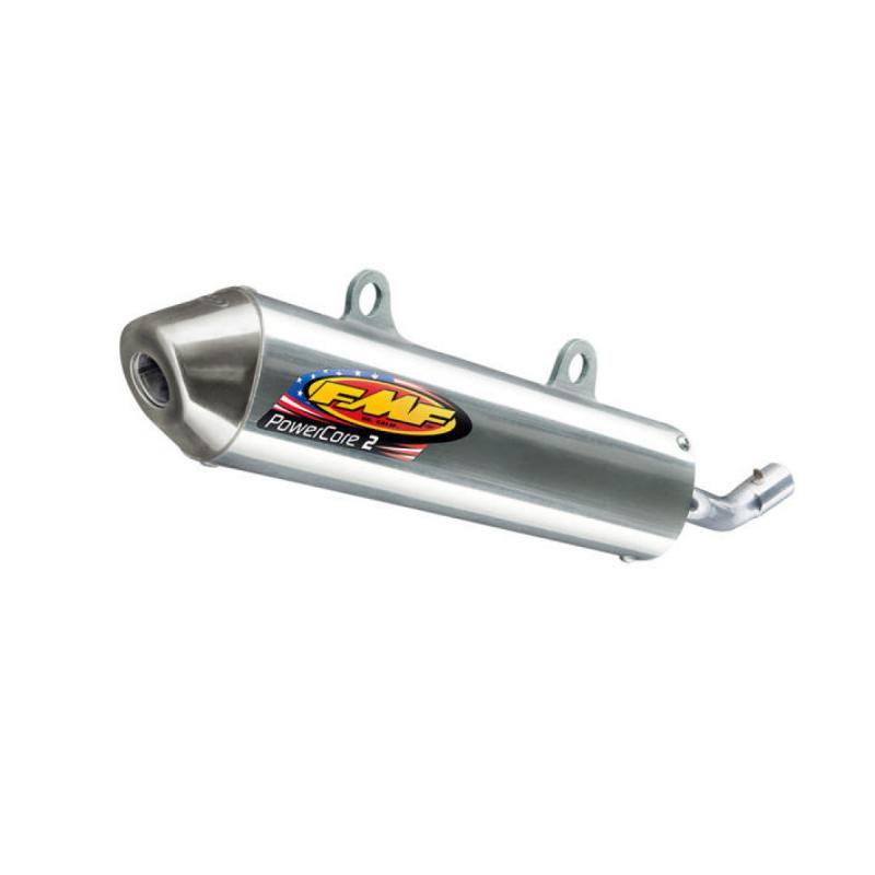Silencieux FMF PowerCore 2 finition aluminium embout inox pour KTM SX