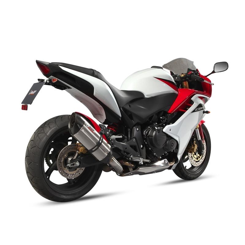 Silencieux MIVV Suono inox / casquette carbone Honda CBR600F / CB600F