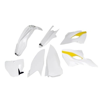 Kit plastique UFO Husqvarna 250/350/450 FC 2015 blanc/jaune (couleur origine)