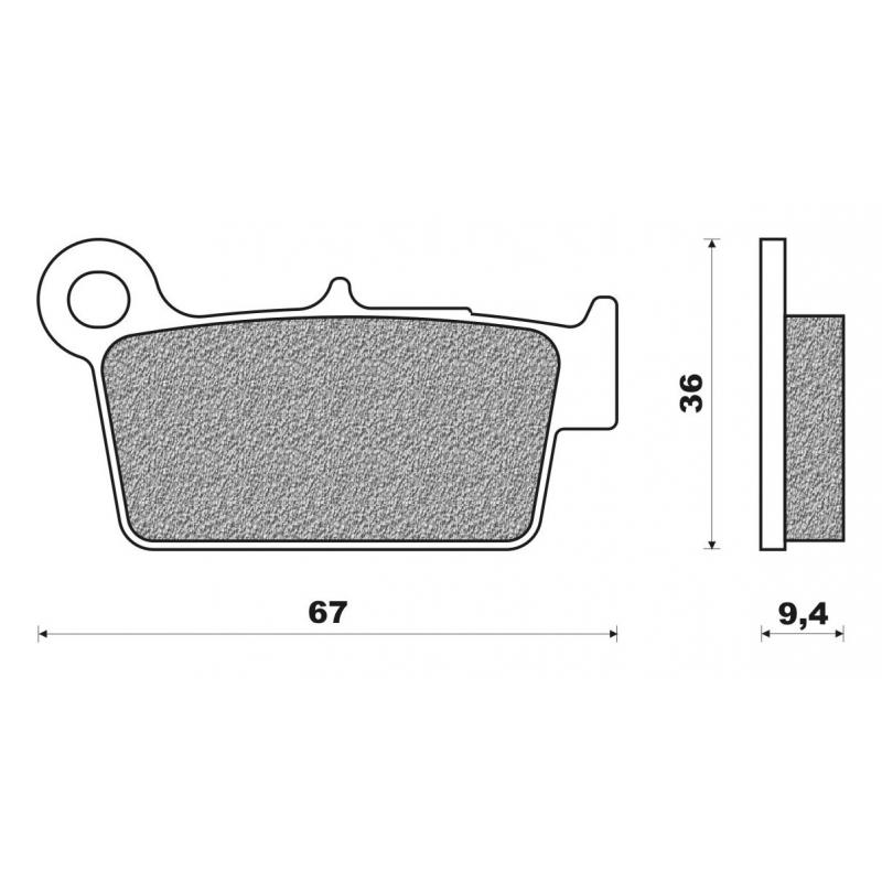 Plaquettes de frein Newfren FD0349BD pour Aprilia 450 SXV 05- / Beta 2
