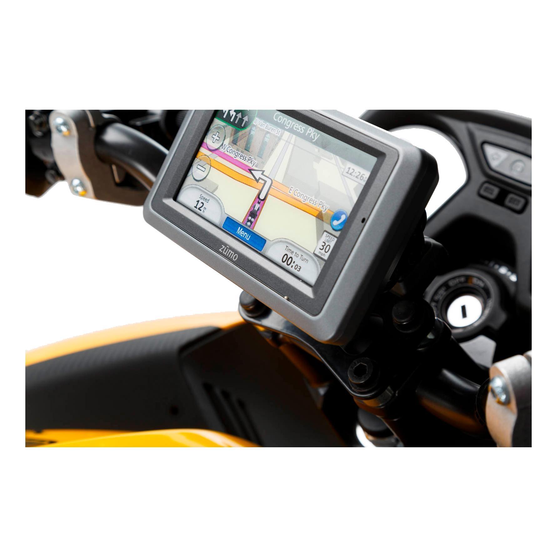 Support GPS QUICK-LOCK pour barre transv. SW-Motech BMW, Ducati, Honda,  Kawasaki