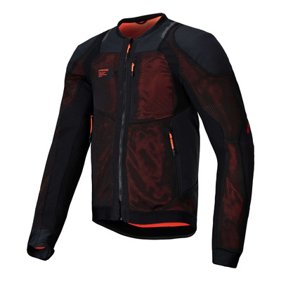 Blouson textile Alpinestars Troop-Air Pro black/red fluo