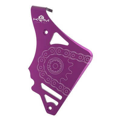 Cache pignon KRM Pro Ride avec butée de biellette violet AM6