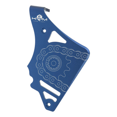 Cache pignon KRM Pro Ride avec butée de biellette bleu foncé AM6