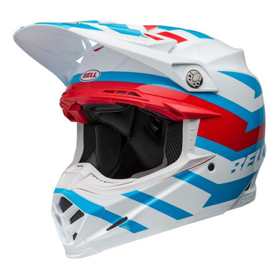 Casque cross Bell Moto-9S Flex Banshee blanc/rouge