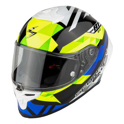 Casque intégral Scorpion Exo-R1 Evo II Air Valere noir/bleu/jaune