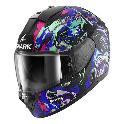 Casque intégral Shark Ridill 2 Racing Beast black/violet/green mat