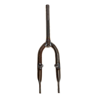 Fourche rigide vélo BMX pivot fileté 1" (int 22,2mm) blocage rapide et frein V-brake