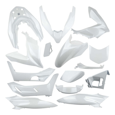 Kit plastique 15 pièces blanc perle TNT Honda PCX 125 2018-20