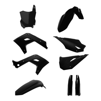 Kit Plastique Polisport Restyling Édition 2024 noir Kawasaki KX 250 03-08
