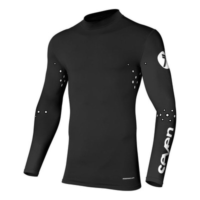 Maillot cross Seven Zero Straple Compression laser cut noir