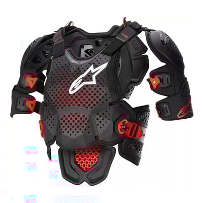 Pare-pierre Alpinestars A-10 V2 Full Chest Protector anthracite/noir/rouge