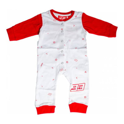 Pyjama bébé Marc Marquez 93 And Micro Pattern rouge/blanc