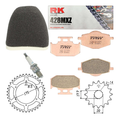 Kit entretien NF Prokit premium Yamaha DT 125 RE 2004-06