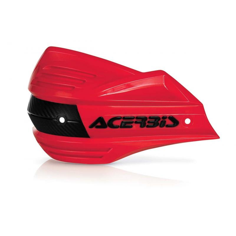 Plastiques de remplacement Acerbis pour protège-mains X-Factor rouge Brillant