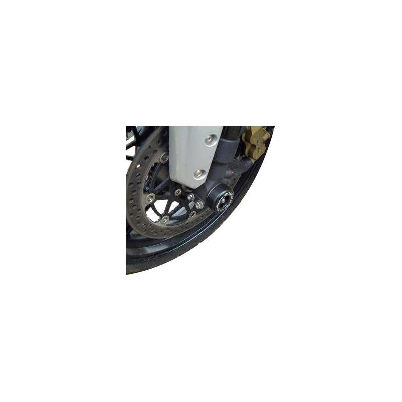 Tampons de protection de fourche R&G Racing noirs Yamaha YZF-R6 03-04