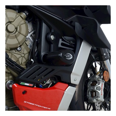 Tampons de protection R&G Racing Aero noir Ducati Streetfighter 1100 V4 20-21