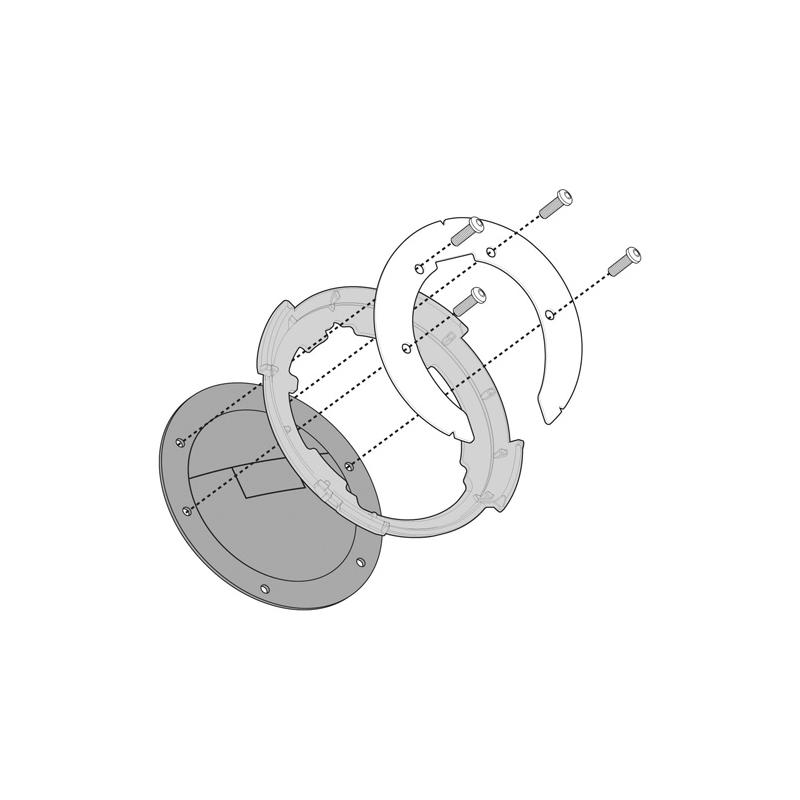 Bride métallique BF Kappa pour sacoche de réservoir Tanklock Yamaha