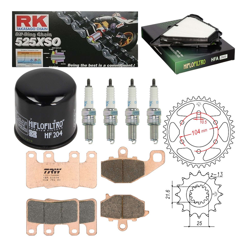 Kit entretien NF Prokit premium Kawasaki Z1000 2010-13