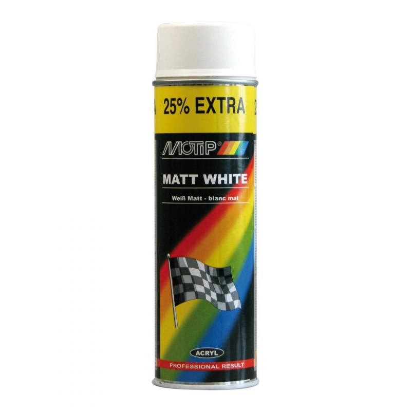 Bombe peinture Blanc mat Motip 500 ml M04002