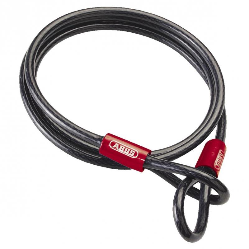 Câble antivol lasso antivol Abus Cobra 5m Ø10 mm noir/rouge - Accessoire &  Stand sur La Bécanerie