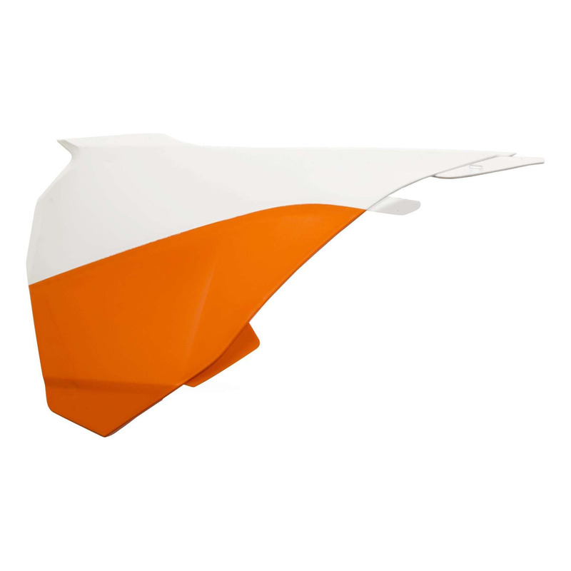 Cache de Boîte à Air ACERBIS Orange / Blanc - KTM 85 SX 13-17