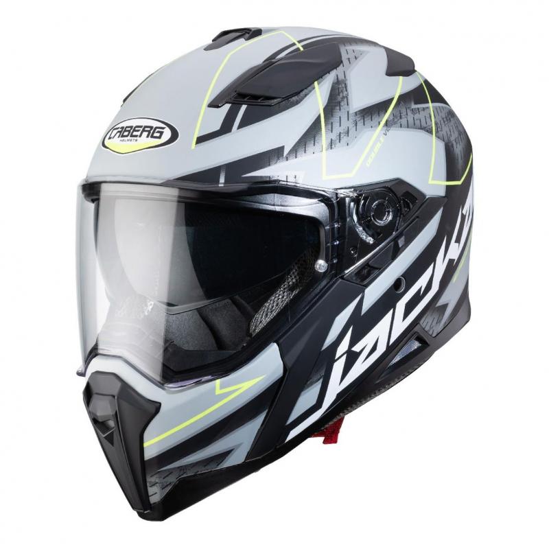 Casque intégral Caberg Jackal Techno gris/anthracite/jaune fluo- M