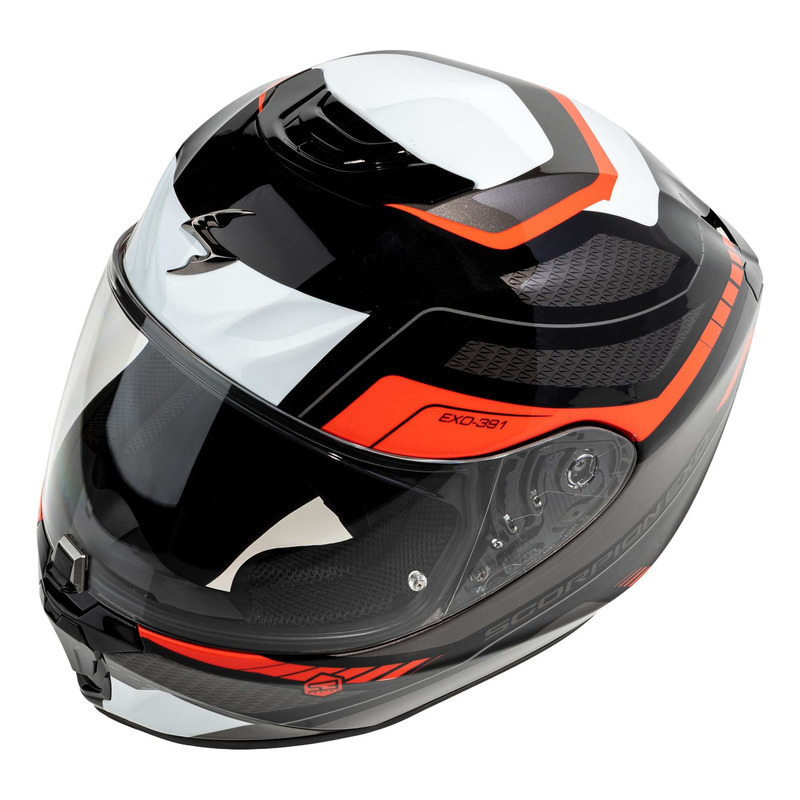 Casque intégral Scorpion Exo-391 Leo noir/rouge