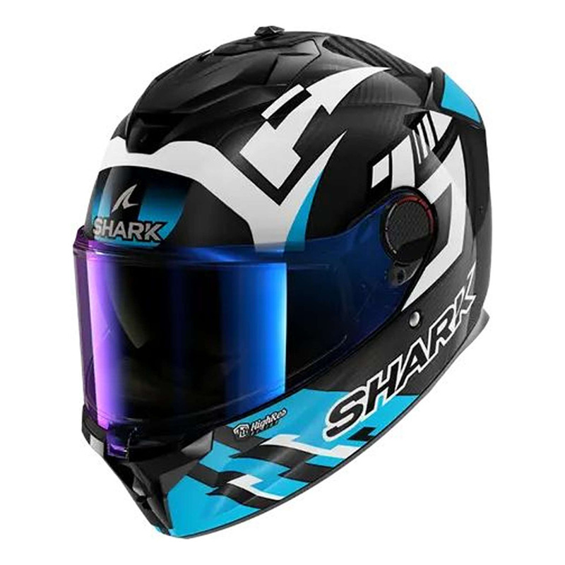 Casque intégral Shark Spartan GT Pro Carbon Zarco Track Racer carbon/white/blue