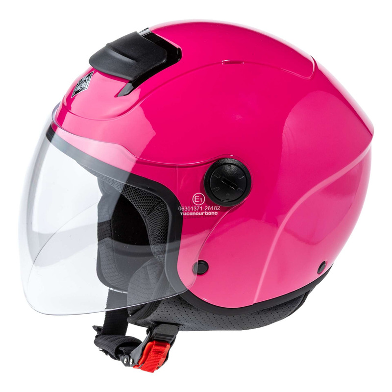 Casque jet enfant Tucano Urbano El’Kid pink glossy