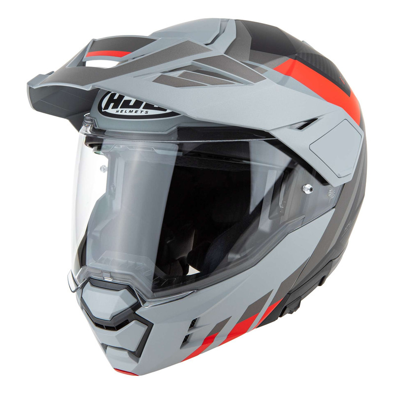 Casque modulable HJC i80 Imes MC1SF carbone/gris/rouge mat- XS