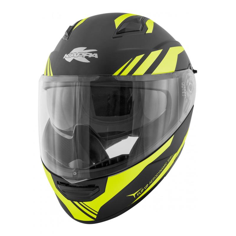 Casque modulable Kappa KV31 Arizona Phantom noir mat/jaune fluo- 2XL