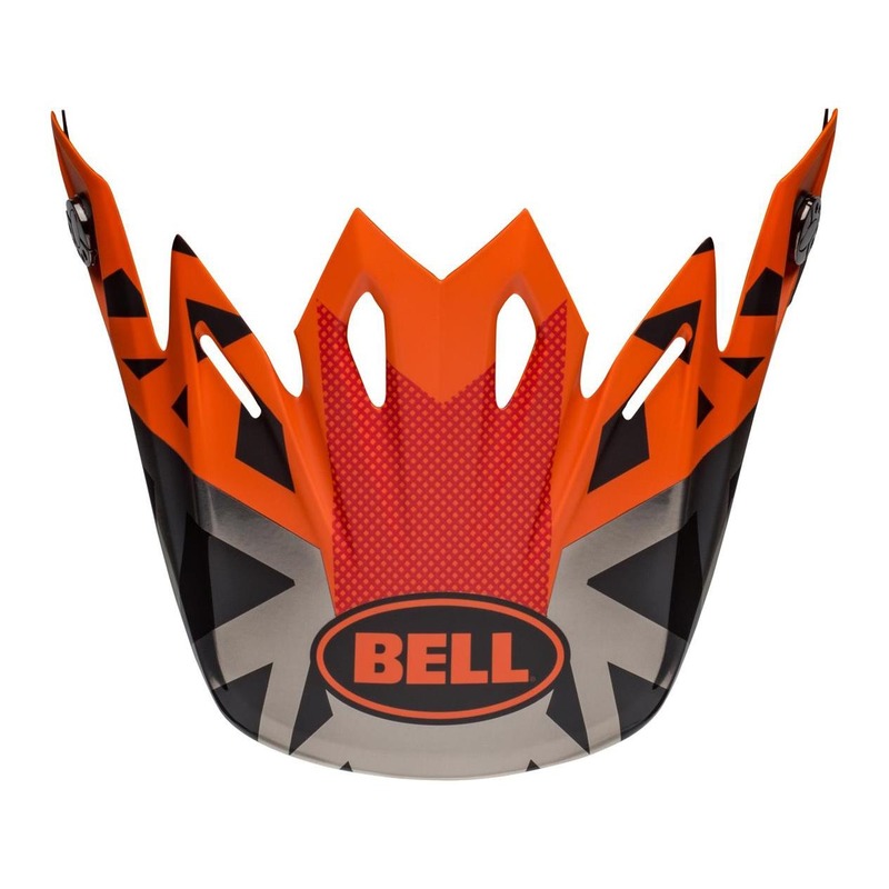 Casquette de casque cross Bell Moto-9 Tremor noir/orange/chrome